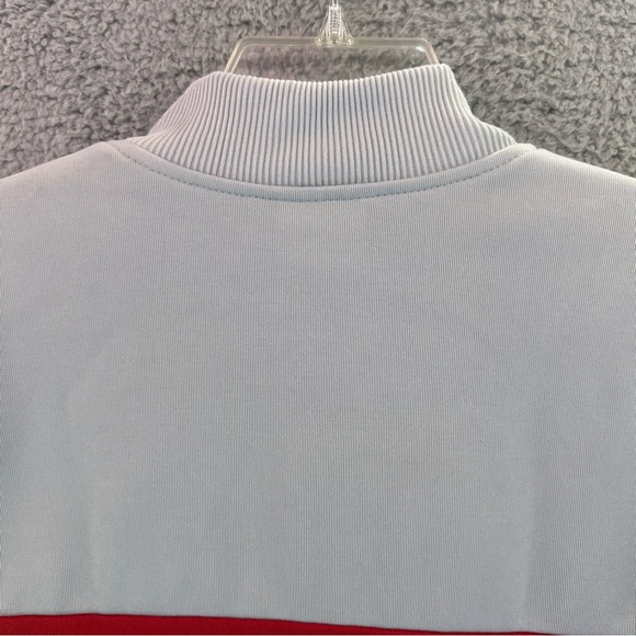 Vintage 80's NIKE Blue Tag Full-Zip Track Warm Up Jacket Sz S Retro Red Grey - Picture 8 of 10